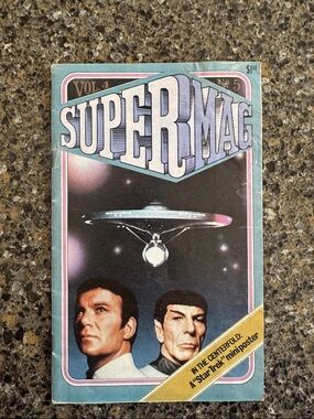 Collectible 1989 "SUPERMAG" Vol. 4 No. 5 - vintage, features Star Trek & more